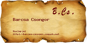 Barcsa Csongor névjegykártya